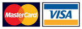 We take Visa and MasterCard