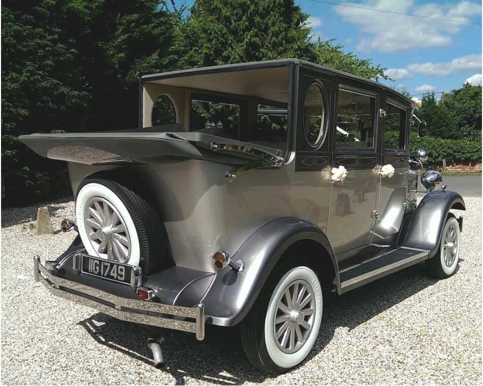 Imperial limousine at the Elvetham with the Bride and Groom