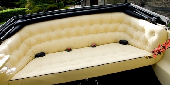 Interior Of Imperial Limousine Showing Seating