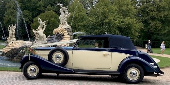 Jaguar Drophead With Folding Hood In Position