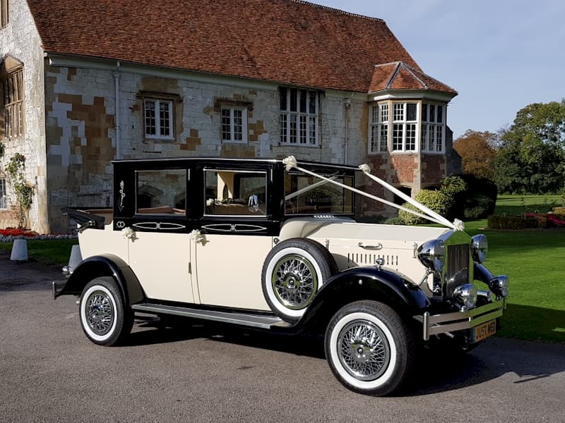 Viscount 7 seat vintage style wedding car